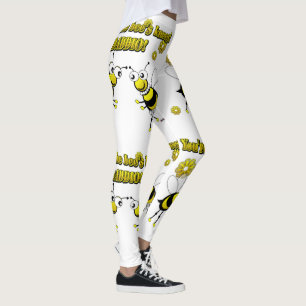 Smaller You’re The Bees Knees Daddio Dancing Bees Leggings