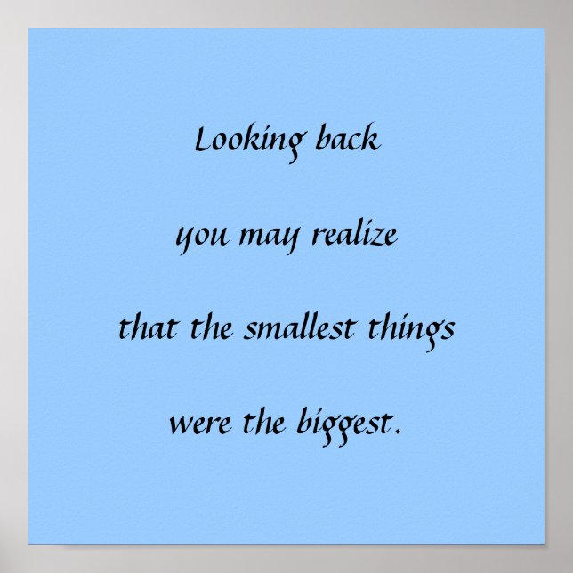 Smallest Things Poster (Front)
