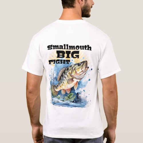 Smallmouth Bass Big Fight Personalize NAME Fishing T_Shirt