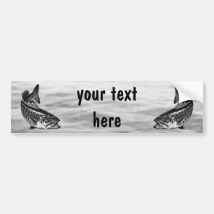 Smallmouth Bass Fishing Bumper Sticker
