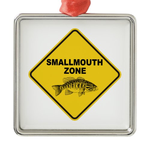 Smallmouth Zone Metal Ornament