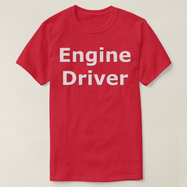 SMandH 0142 Engine Driver T-Shirt (Design Front)