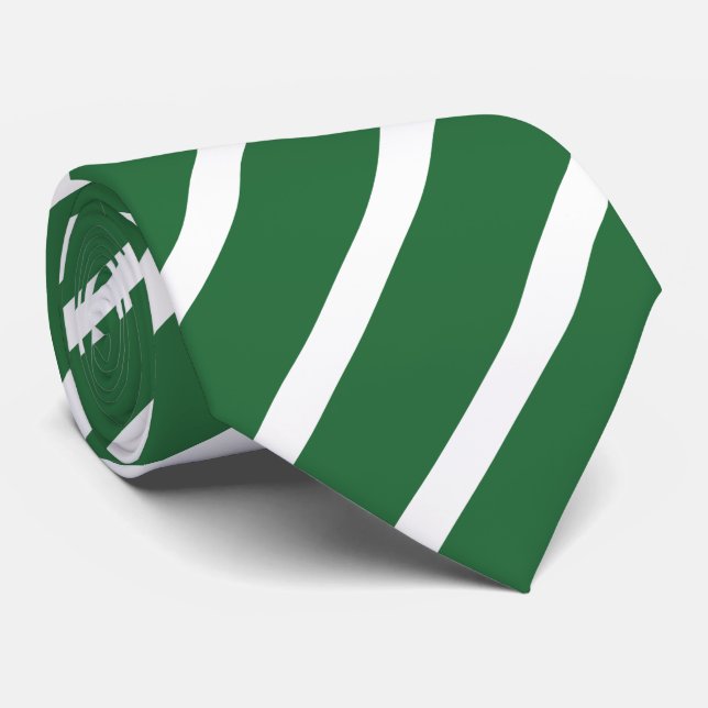 Smaragdgrün gestreift Krawatte Neck Tie (Rolled)