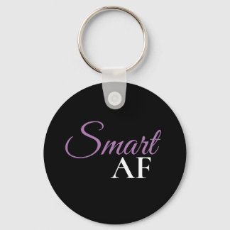Smart AF Purple Expression Statement Keychain