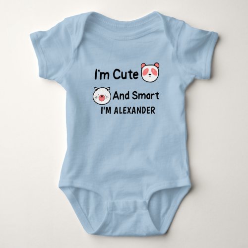  Smart And Cute Personalize  Baby Bodysuit