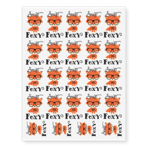 Smart AND Foxy Temporary Tattoos