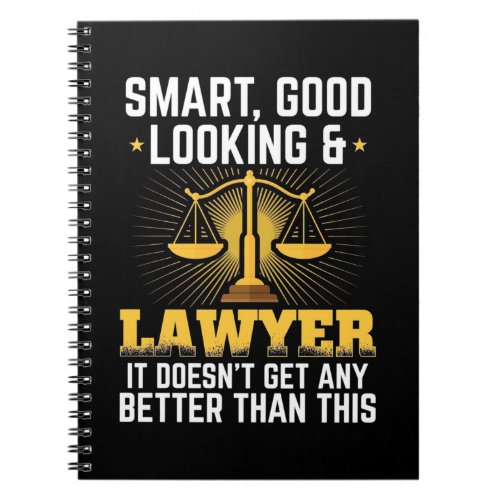 Smart And Good Lawyer Notebook
