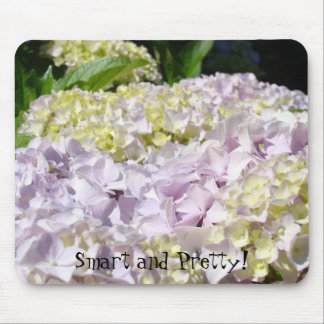 Smart and Pretty! Girl's mousepad Hydrangea Flower