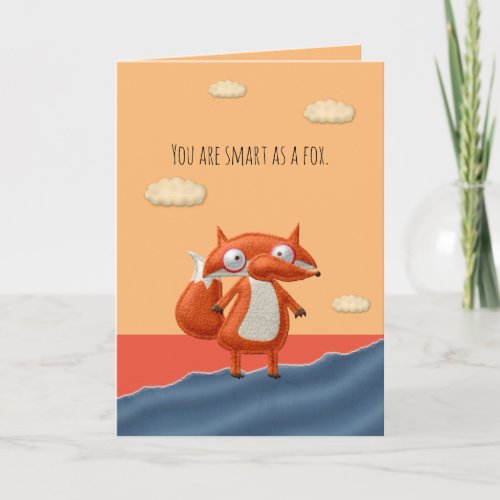 Smart As A Fox Valentine Card