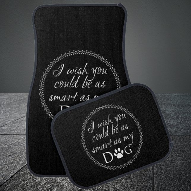 Smart as my Dog Set of Car Mats (Smart as my Dog Car Mats)