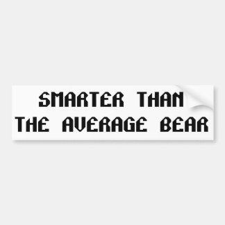 Smart Bear Bumper Sticker