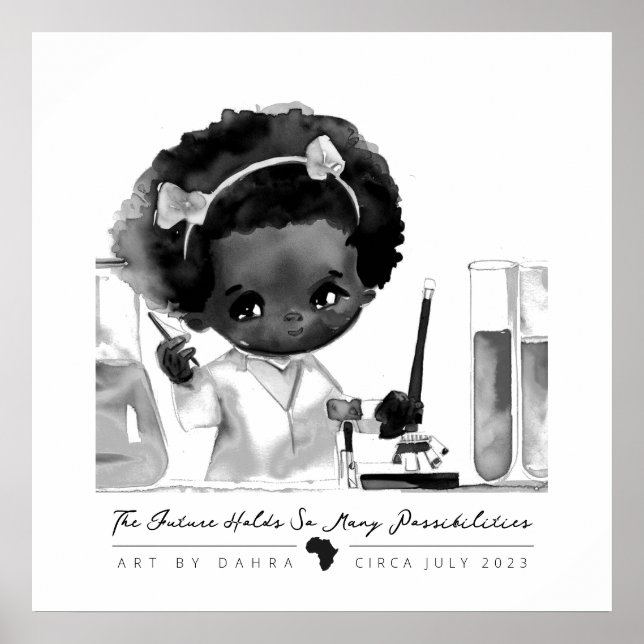 Smart Black Kid Poster (Front)