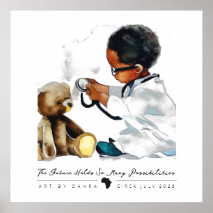 Smart Black Kid Poster