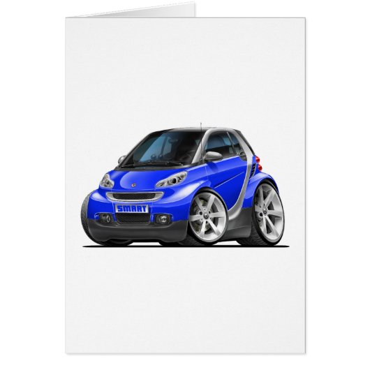 Smart Blue Car Cards (Front)