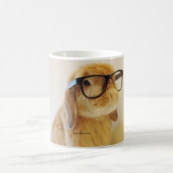 Smart Bunny Mug by eddyrambo at Zazzle