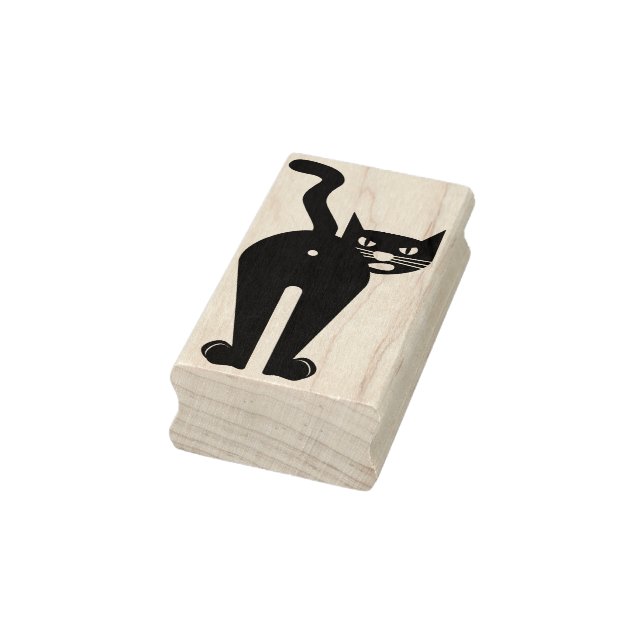 smart butt cat art stamp (Stamp)