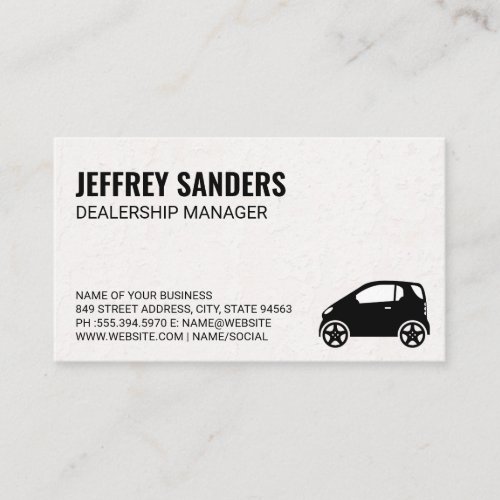 Smart Car Icon Business Card