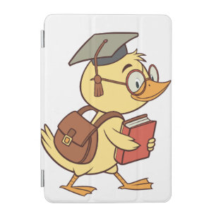 Smart Cartoon Duck Student Graduation iPad Mini Cover