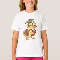 Smart Cartoon Duck Student Graduation