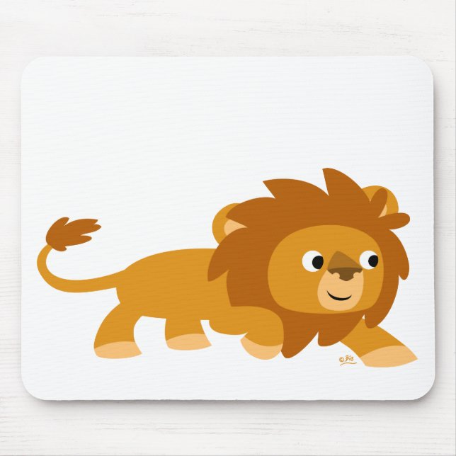 Smart Cartoon Lion mousepad (Front)