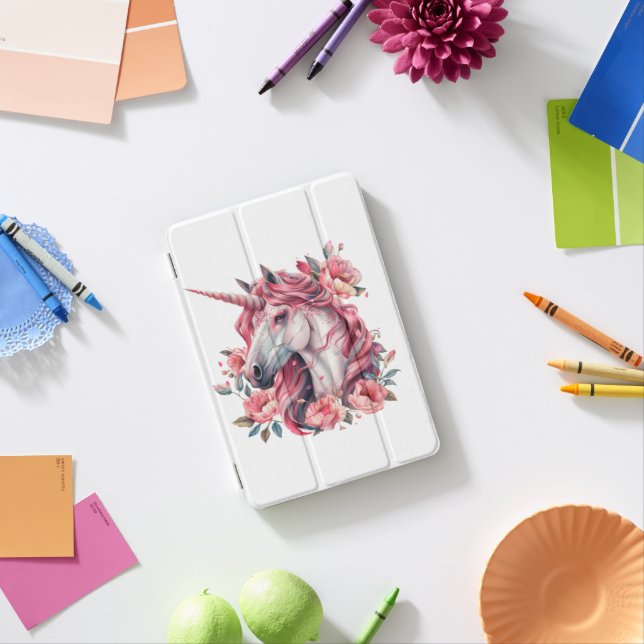 Smart case for iPad with unicorn . (In Situ)