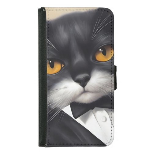 Smart Cat Samsung Galaxy S5 Wallet Case