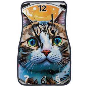 Smart Cat Watch Car Floor Mat