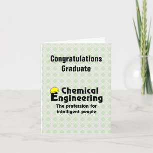 Smart Chemical Engineer Graduation Card