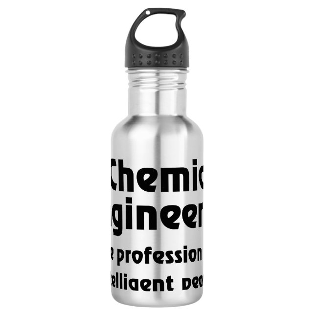 Smart Chemical Engineer Stainless Steel Water Bottle (Front)