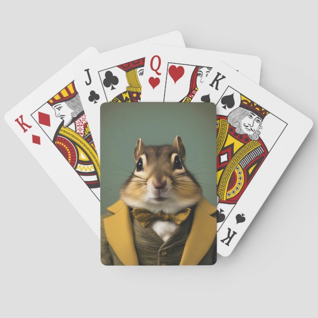 Smart Chipmunk Poker Cards (Back)