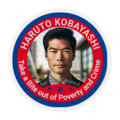 Smart City Council Election Custom Photo Campaign  Edible Frosting Rounds (Front)
