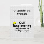 Smart Civil Engineer  Graduation card