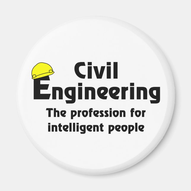 Smart Civil Engineer Magnet (Front)