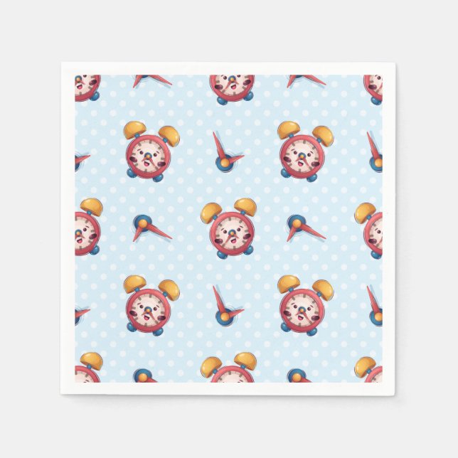 Smart Clock Collection - Blue Napkins (Front)