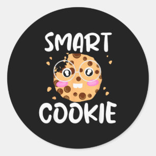 Smart Cookie - Funny Idiom Joke Tee Classic Round Sticker