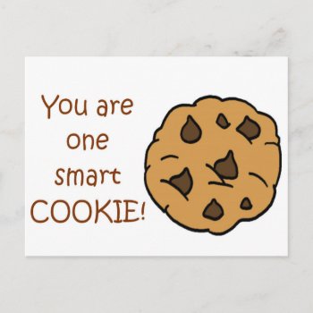 Smart Cookie - Funny Quote Postcard by RMFdesignz at Zazzle