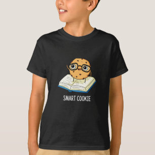 Smart Cookie Funny Snack Pun Dark BG T-Shirt