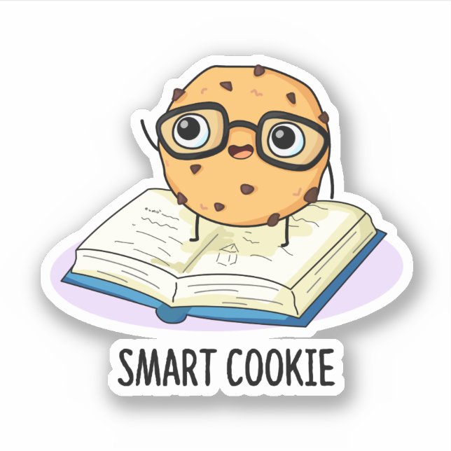 Smart Cookie Funny Snack Pun  Sticker (Front)