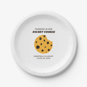 Smart Cookie Graduation Custom Name Paper Plates