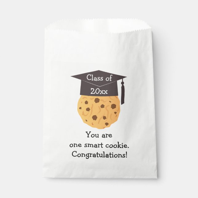 Smart Cookie Graduation Favors Favor Bag (Front)