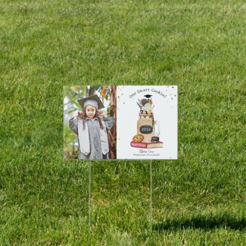 Smart Cookie Milkshake Kids Graduation Photo Sign