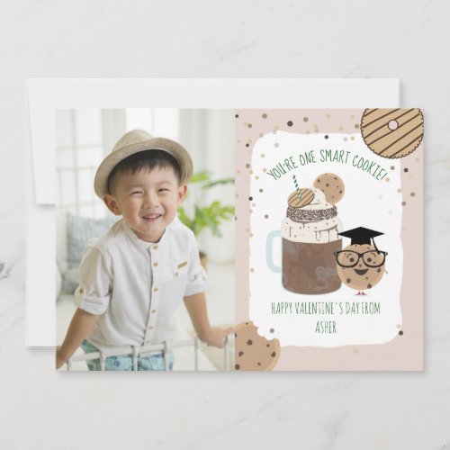 Smart Cookie Milkshake Photo Classroom Valentine Card