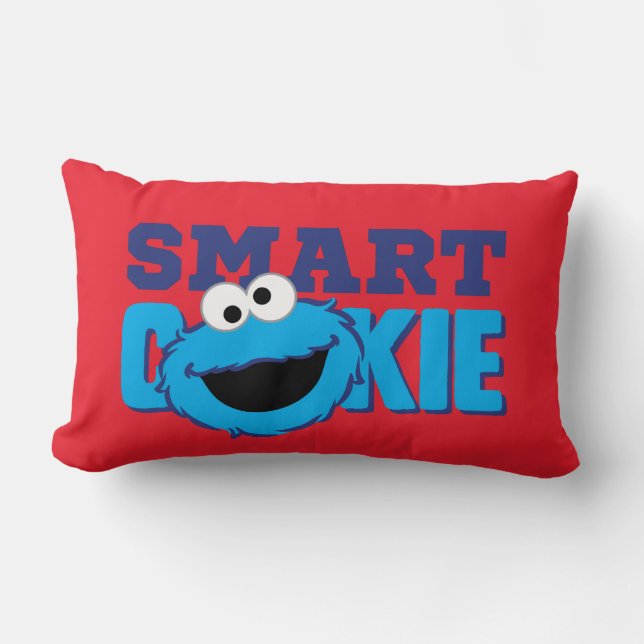 Smart Cookie Monster Lumbar Pillow (Front)