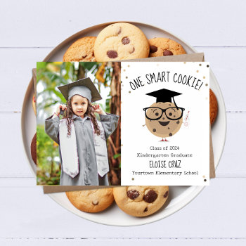 Smart Cookie Photo Kids Graduation Announcement by JillsPaperie at Zazzle