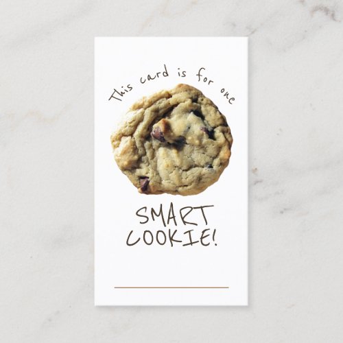 Smart Cookie Teacher Incentive Reward Card