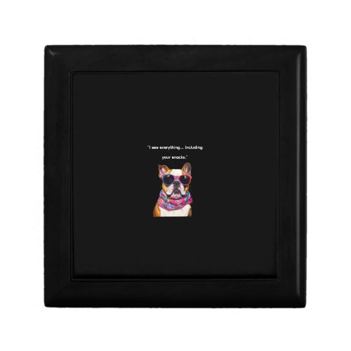 Smart Dog with Glasses – Funny Nerd Puppy Quote Gift Box