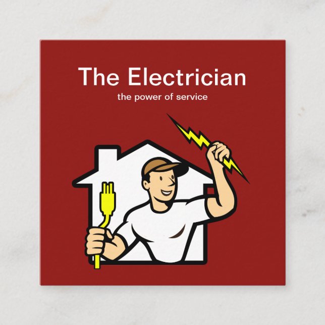 Smart Electrician Business Cards (Front)