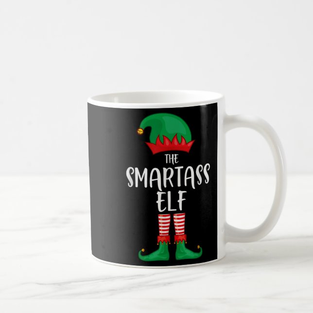 Smart Elf Christmas Party Matching Family Group Pa Coffee Mug (Right)