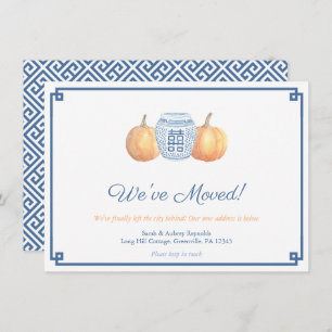 Smart Fall Pumpkin Change of Address Announcement