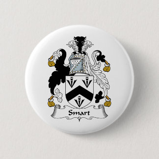 Smart Family Crest Pinback Button